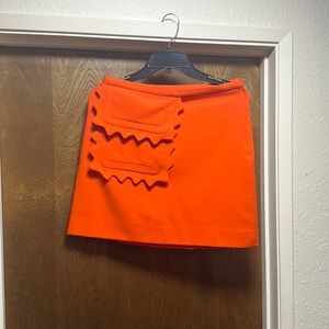 Orange Victoria Beckham Mini skirt (size S)